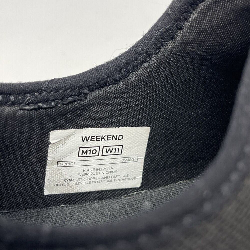 Vessi Weekend Sneakers Mens 10 Asphalt Black Fabric Waterproof Vegan Comfort - Picture 10 of 16